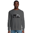 Patience - "This is Where He Stood" Sweatshirt Grey Melange 3