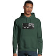 Patience - "This is Where He Stood" Hoodie Bottle Green 3