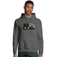 Patience - "This is Where He Stood" Hoodie charcoal melange 3