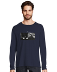 Patience - "This is Where He Stood" Long sleeve French Navy 3
