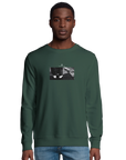 Patience - "This is Where He Stood" Sweatshirt Bottle Green XS 30