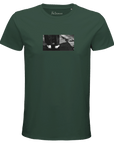 Patience - "This is Where He Stood" T-shirt Bottle Green XS 14