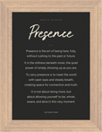 Presence Word of Intention Framed print 13x18 cm / 5x7″ Wood frame Carbon paper