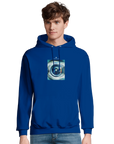Real - "Around and Around" Hoodie Royal Blue XS 3