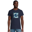 Real - "Around and Around" T-shirt French Navy 4