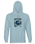 Real - "Around and Around" Hoodie creamy blue 1
