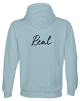 Real - "Around and Around" Hoodie creamy blue 2