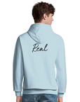 Real - "Around and Around" Hoodie creamy blue 4