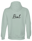 Real - "Around and Around" Hoodie creamy green 2