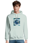 Real - "Around and Around" Hoodie creamy green 3