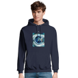 Real - "Around and Around" Hoodie French Navy 3