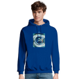 Real - "Around and Around" Hoodie Royal Blue 3