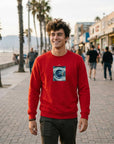Real - "Around and Around" Sweatshirt Red XS 2