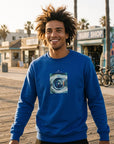Real - "Around and Around" Sweatshirt Royal Blue XS 1