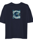 Real - "Around and Around" T-shirt French Navy XS 1