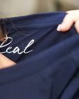 Real - "Around and Around" T-shirt French Navy XS 7