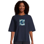Real - "Around and Around" T-shirt French Navy XS 4