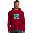 Real - "Around and Around" Hoodie Burgundy 3