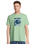 Real - "Around and Around" T-shirt frozen green 4