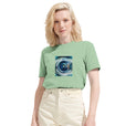 Real - "Around and Around" T-shirt frozen green 6