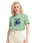 Real - "Around and Around" T-shirt frozen green 6