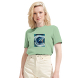 Real - "Around and Around" T-shirt frozen green 6