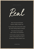 Real Word of Intention Framed print 70x100 cm / 28x40″ Wood frame Carbon paper