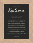 Resilience Word of Intention Framed print 13x18 cm / 5x7″ Wood frame Carbon paper