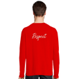 Respect - "Old Star" Long sleeve Bright Red 3