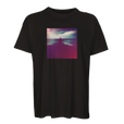 Serenity Indigo Sky Organic Men's Oversized T-shirt Deep Black flat front