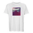 Serenity Indigo Sky Organic Men's Oversized T-shirt White flat front