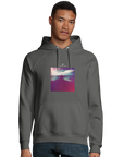 Serenity - "Indigo Sky" Hoodie charcoal melange 3