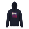Serenity Indigo Sky Organic Unisex Hoodie French Navy flat front