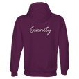 Serenity Indigo Sky Recycled Blend Unisex Hoodie astral purple flat back