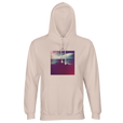 Serenity Indigo Sky Recycled Blend Unisex Hoodie creamy pink flat front