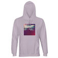 Serenity Indigo Sky Recycled Blend Unisex Hoodie lilak flat front