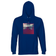 Serenity Indigo Sky Recycled Blend Unisex Hoodie Royal Blue flat front