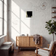 Shadow of Self Framed print 40x40 cm / 16x16″ White frame in interior