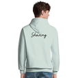 Sharing - "Little Secret" Hoodie creamy green 4
