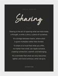 Sharing Word of Intention Framed print 13x18 cm / 5x7″ White frame Carbon paper
