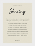 Sharing Word of Intention Framed print 13x18 cm / 5x7″ White frame Linen paper