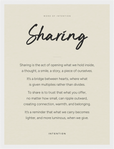 Sharing Word of Intention Framed print 30x40 cm / 12x16″ White frame Linen paper