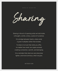 Sharing Word of Intention Framed print 40x50 cm / 16x20″ White frame Carbon paper