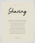 Sharing Word of Intention Framed print 40x50 cm / 16x20″ White frame Linen paper