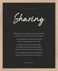 Sharing Word of Intention Framed print 40x50 cm / 16x20″ Wood frame Carbon paper