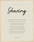 Sharing Word of Intention Framed print 40x50 cm / 16x20″ Wood frame Linen paper