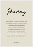 Sharing Word of Intention Framed print 70x100 cm / 28x40″ White frame Linen paper