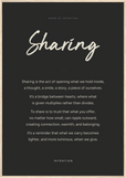 Sharing Word of Intention Framed print 70x100 cm / 28x40″ Wood frame Carbon paper