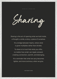 Sharing Word of Intention Framed print A1 (59.4 x 84.1 cm) White frame Carbon paper