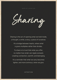 Sharing Word of Intention Framed print A1 (59.4 x 84.1 cm) Wood frame Carbon paper